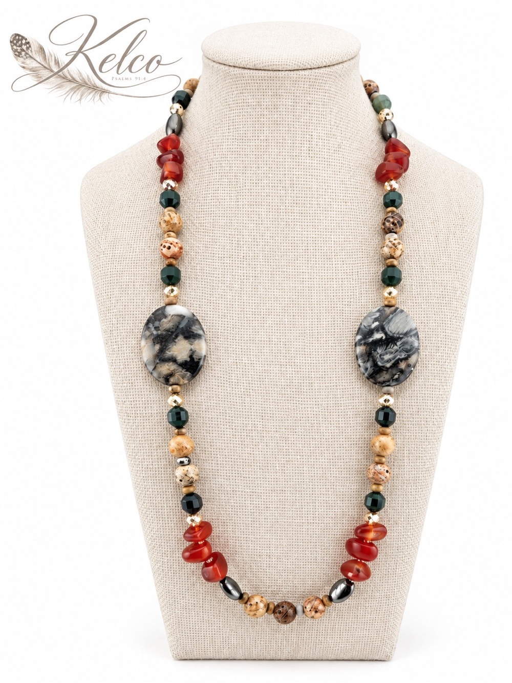 Picasso, Jasper, Carnellian, Moss, agate soap, stone, and crystal statement